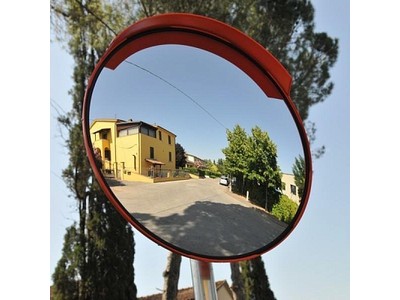 Сферические зеркала дорожные с козырьком