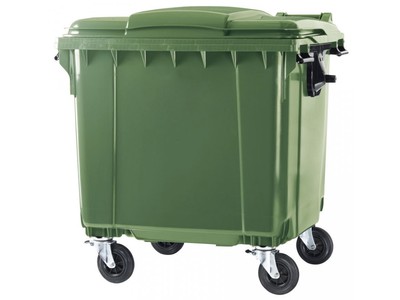 Пластиковый мусорный контейнер 1100 л